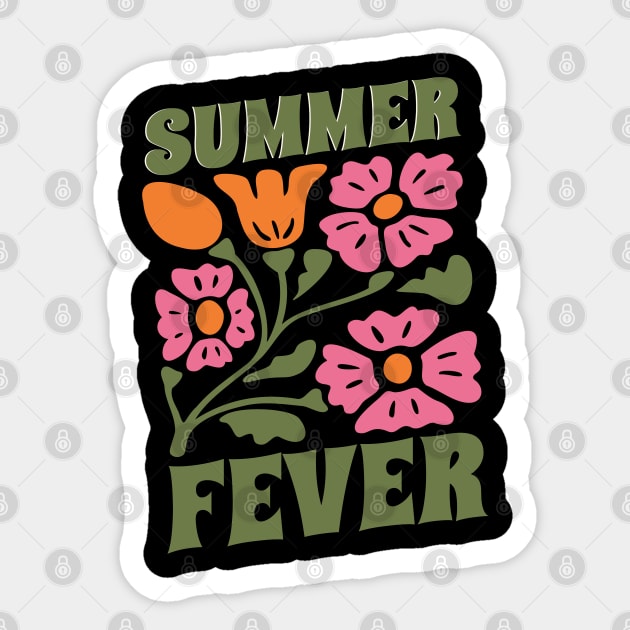 Summer Fever Floral Themed Design Sticker by TurnEffect